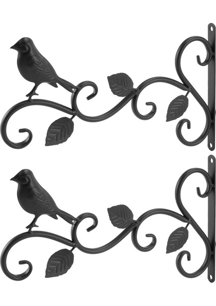 Duvar Kancası Asma Bitki Braketi 2 Paket 11.8 Inç Demir Kuş Besleyiciler Çiçek Sepetleri, Besleyiciler, Sokak Işıkları Için Kanca Askı (Yurt Dışından)