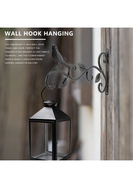 Duvar Kancası Asma Bitki Braketi 2 Paket 11.8 Inç Demir Kuş Besleyiciler Çiçek Sepetleri, Besleyiciler, Sokak Işıkları Için Kanca Askı (Yurt Dışından) fiyatları