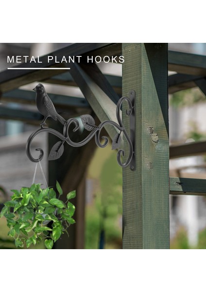 Duvar Kancası Asma Bitki Braketi 2 Paket 11.8 Inç Demir Kuş Besleyiciler Çiçek Sepetleri, Besleyiciler, Sokak Işıkları Için Kanca Askı (Yurt Dışından) modelleri