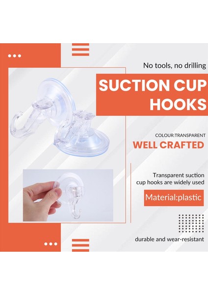 Büyük Şeffaf Yeniden Kullanılabilir Ağır Hizmet Vakum Kupası Kancası (Yurt Dışından) indirimleri