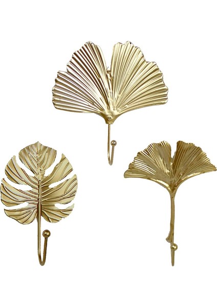 Vintage Ceket Kancaları Duvar Kancaları Dekoratif Kancalar Yaprak Şekil Metal Havlu Kancaları Askı Duvarı Monte Çok Amaçlı Kancalar B (Yurt Dışından)