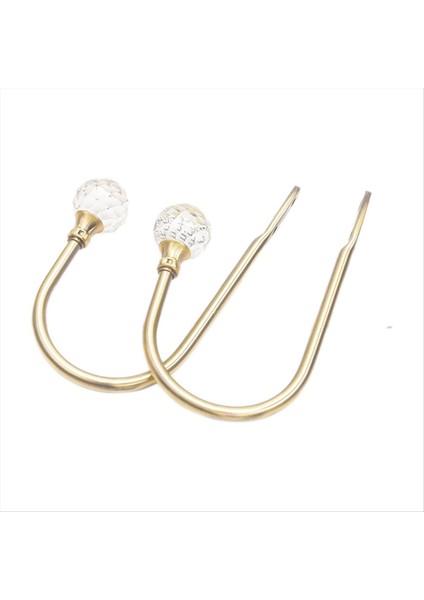 E Metal U Şekilli Prangalar Pencere Aksesuarları Perde Bekletme Duvar Kravat Arkalar Kancalar Askı Ev Aksesuarları (Yurt Dışından)