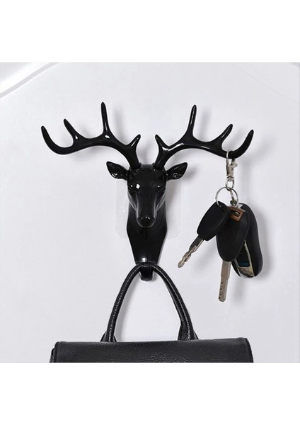 Geyik Şekli Ev Dekorasyon Kancası Duvar Raf Duvar Asılı Duvar Kişilik Geyik Baş Duvar Anahtarı (Yurt Dışından) fırsatları