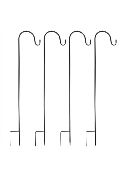 4 Adet Ayarlanabilir Çoban Dolandırıcı Kancalar, Tabanlı Festoon Direği, Ip Işıkları Için Bahçe Sınır Kancası, Çiçek Topu, Bitki (Yurt Dışından)