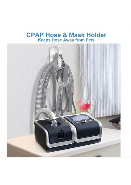 2pcs Cpap Hortum Tutucu Cpap Tüp ve Maske Askı Yatak Duvarı Kurutma Duş Cpap Boru Hook Headown Sight Sandal (Yurt Dışından) fırsatları