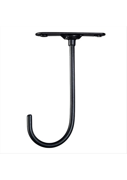 1pcs 360 Derece Dönen Anahtar Raf Dolap Muz Kancası Meyve Koruma Braketi Metal Demir Siyah Kupa Kupa Kanca (Yurt Dışından)