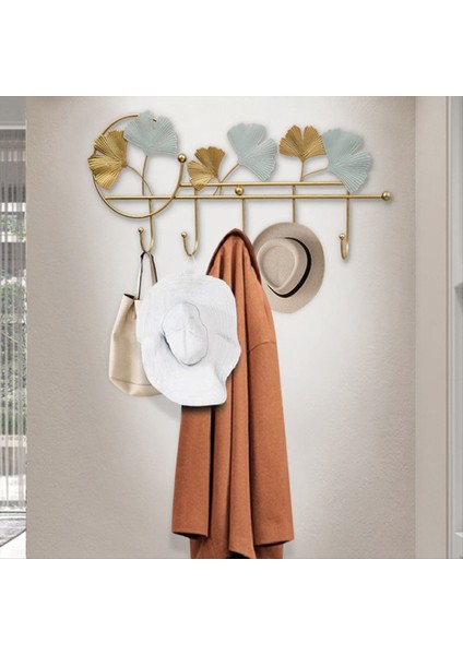 Modern Kanca Fan Şeklindeki Yaprak Kanca Anahtar Tutucu Duvar Kancaları Asılı Yapraklar Banyo Duvar Kancası Dekoratif Minimalist Ev-B (Yurt Dışından) modelleri