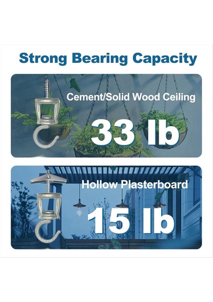Asma Bitkileri Için Tavan Kancaları 6 Adet, Metal Bitki Kancaları, Asılı Kuş Besleyicileri, Lambalar, Flowerpot Için Kancalarda Vidalanma (Yurt Dışından) indirimleri