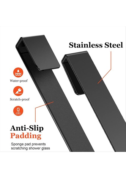 Duş Kapısı Kancaları, Banyo Çerçevesiz Cam Duş Kapısı, Paslanmaz Çelik Havlu Kancaları Için Kapı Kancaları Üzerinde 8 Inç Uzatılmış (Yurt Dışından) fiyatları