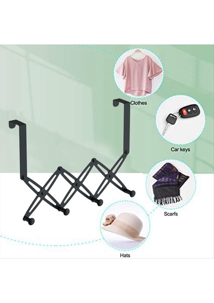 Kapı Kancalarının Üzerinde, Kapı Askısının Üzerinde Geri Çekilebilir Paslanmaz Çelik, Genişletilebilir Havlu Ceket Rafı Beş Kancayı Asılı (Yurt Dışından) modelleri