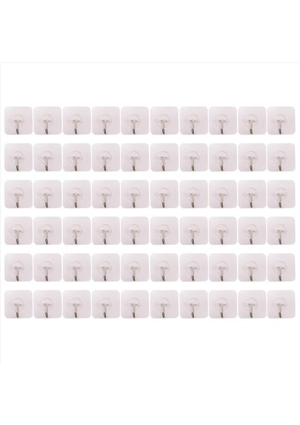 Yapışkan Kancalar Ağır Hizmetkâr Kendi Kendine Yapışkan Kancalar, Mutfaklar Için Şeffaf Yeniden Kullanılabilir Dikişsiz Yapışkan Duvar Kancaları, Banyo (Yurt Dışından) fiyatları