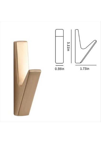 Mat Duvar Kancaları Banyo Aksesuarları Ceket Kancaları Havuk Hook Anahtar Şapka Çantası Ev Dekoratif Kanca Altın (Yurt Dışından) modelleri