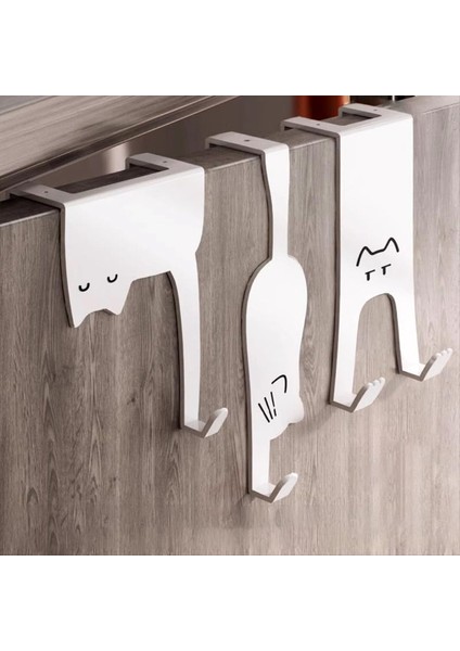 Kapının Arkasında Kanca Rafı Yumruksuz Mutfak Dolap Kapı Duvar Askısı Depolama Giysileri Şapka Anahtar Eseri (Yurt Dışından) fiyatları