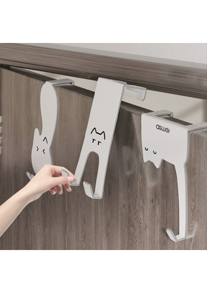 Kapının Arkasında Kanca Rafı Yumruksuz Mutfak Dolap Kapı Duvar Askısı Depolama Giysileri Şapka Anahtar Eseri (Yurt Dışından) indirimleri