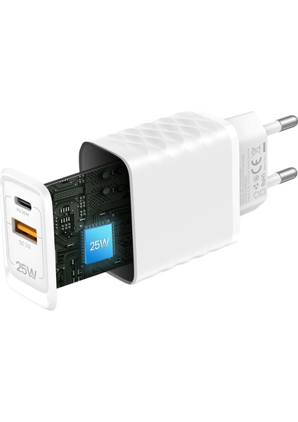 Rave Serisi Pd 25W Duvar Şarj Cihazı - Beyaz fırsatları