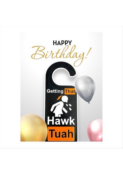 2pcs Hawk Tuah Kapı Askısı Komik Doorknob Askı Alıyor Hawk Tush (Yurt Dışından) modelleri