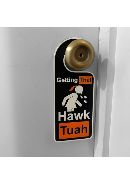 2pcs Hawk Tuah Kapı Askısı Komik Doorknob Askı Alıyor Hawk Tush (Yurt Dışından) fırsatları