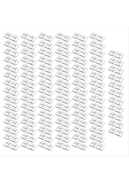 100PCS Açık Dize Işıkları Için Kancalar Klipsler Noel Işığını Asmak Için Ağır Hizmet Kablo Klipsleri (Yurt Dışından)