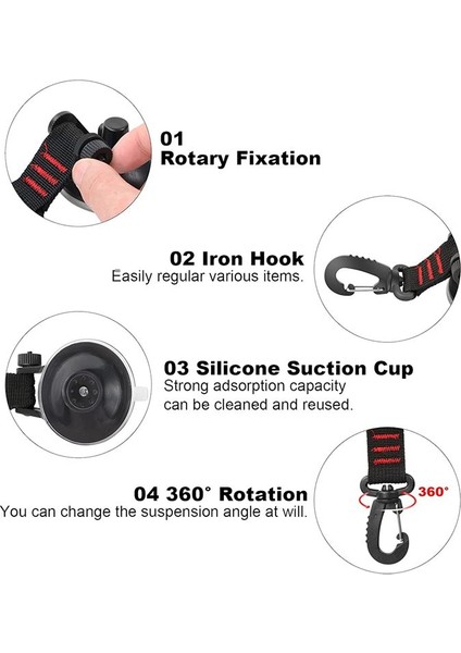 Emme Fincanı Bağlantı Ile, 4 Parçalı Vantuz Kancaları Ekstra Güçlü Emme Fincanı Montaj Kancaları Araba Için (Yurt Dışından) indirimleri