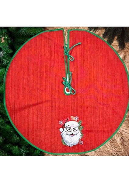 Noel Baba Nakışlı Çam Ağacı Örtüsü (90 Cm)
