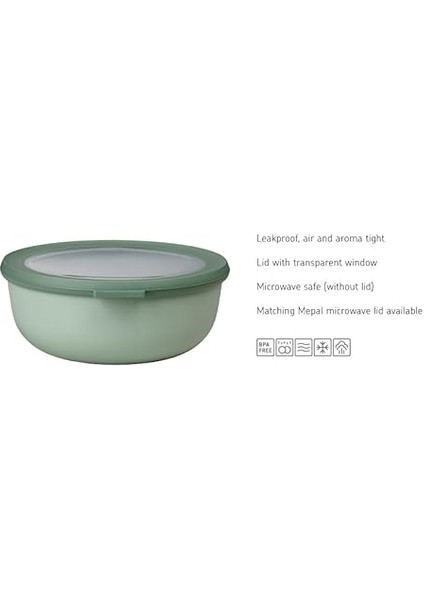 Set Cirqula Round 3 Parça Yuvarlak Saklama Kabı (350+750+1250) - Nordic Denim modelleri