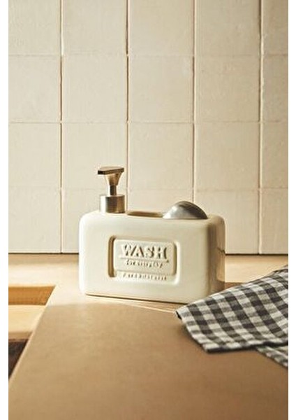 Ashley Bej Sıvı Sabunluk Ergonomik Pompa ile Kolay Kullanım 750 ml