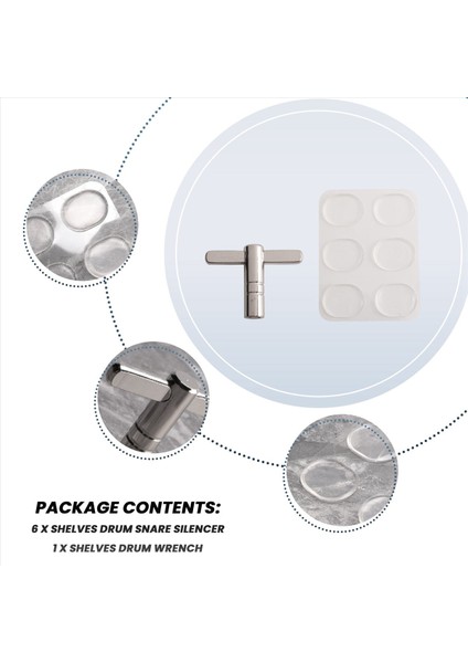Drum Damper Jel 6 Paket Bir Davul Ayarlama Anahtar Paketi 1 (Yurt Dışından) indirimleri