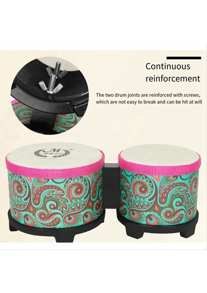 Mbat Bongo Davulları 5 Inç 6 Inç Bodhran Davul Seti Çocuklar Yetişkin Eşlik Keçi Cilt El Davul Perküsyon Enstrümanı (Yurt Dışından) fiyatları