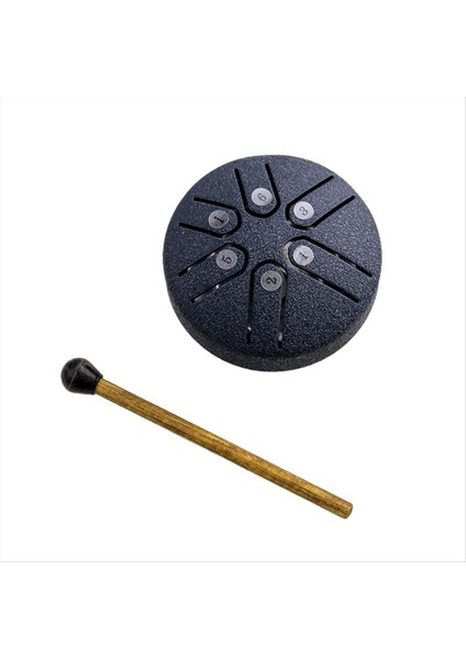 Mini Çelik Dil Davul 3 Inç Ses Iyileştirici Tambur Kiti, Mini Handpan Drum, 6 Not Endişelenmiş Drum, Endişesiz Davul A (Yurt Dışından) indirimleri