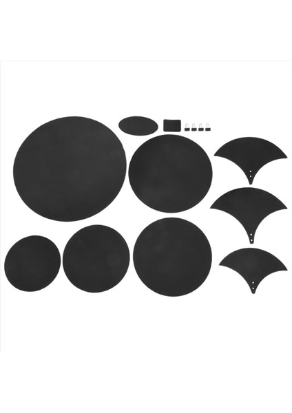 14PCS/SET Kauçuk Köpük Tambor Bas Trampet Sesi Kapalı Sessiz Sessiz Uygulama Pedi Set Müzik Aleti Aksesuar (Yurt Dışından) fiyatları