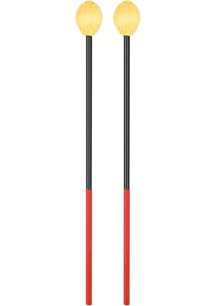 Malletler ve Dumbalıklar Marimba Malletleri Için 1 Çift Karbon Fiber Kırmızı Tutamak Ksilofon Malletleri Perküsyon Enstrümanları (Yurt Dışından)