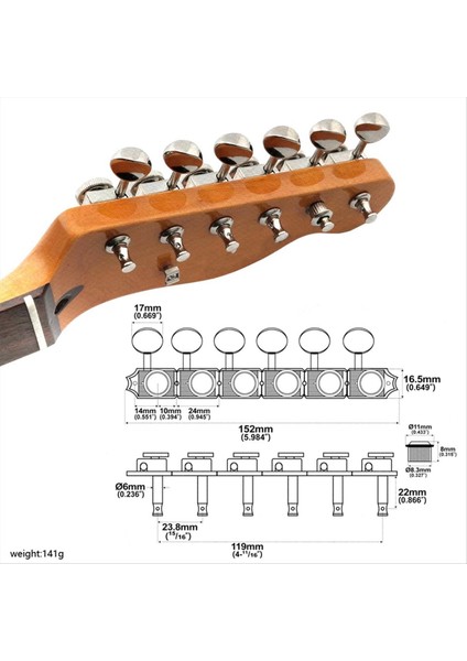 6pcs Gitar Kilitleme Tunörleri Solak Kilitleme Gitar Ayarlama Takımları Enstrüman Aksesuarları (Yurt Dışından) modelleri