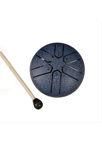 3 Inç 6 Tonlu Çelik Dil Davul Mini El Tava Davulları Bagetler Perküsyon Müzik Aletleri Davul Aksesuarları A (Yurt Dışından)