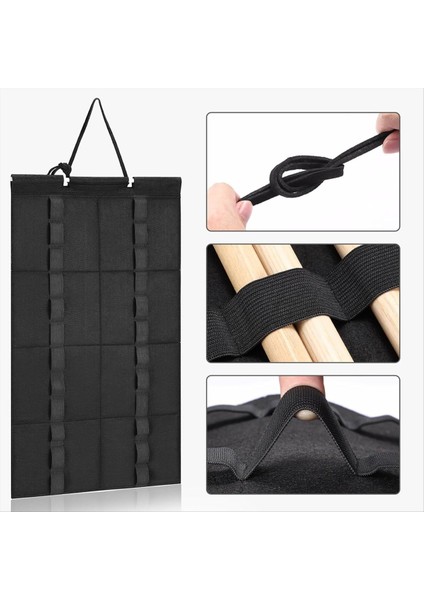 Asma Baget Tutucu, Taşınabilir Drumstick Ekranı Katlanabilir Keçe Davul Çubuk Tutucuları, Drum Sticks Tutucu Organizatör (Yurt Dışından) fırsatları