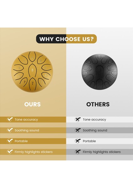 Dış 6 Inç Için Yağmur Davul 11 ​​ton Çelik Dil Davul Yağmur Yağışı Açık Yağmur Chime Müzik Aleti (Yurt Dışından) fırsatları