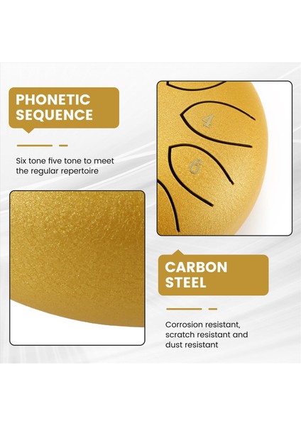 Dış 6 Inç Için Yağmur Davul 11 ​​ton Çelik Dil Davul Yağmur Yağışı Açık Yağmur Chime Müzik Aleti (Yurt Dışından) indirimleri