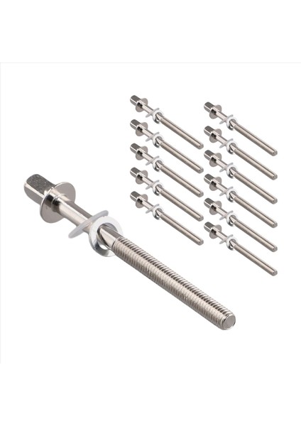 12PCS Davul Gerginlik Çubukları Gerginlik Vidaları Bas Davul Vidaları Set Bas Trampet Davul Aksesuarları Davul Donanımı M5X60MM (Yurt Dışından) modelleri