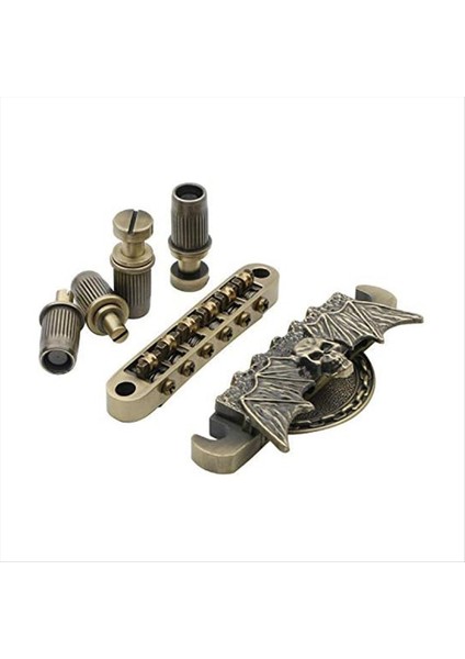 Lp Elektro Gitar Yedek Parçaları Için 6 String Guitar Rulo Sökün Tundle-O-Matic Bronz Köprü Kuyruk Yayını (Yurt Dışından)