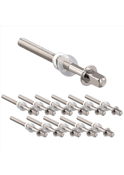 12PCS Davul Gerginlik Çubukları Gerginlik Vidaları Bas Davul Vidaları Set Bas Trampet Davul Aksesuarları Davul Donanımı M5X50MM (Yurt Dışından)