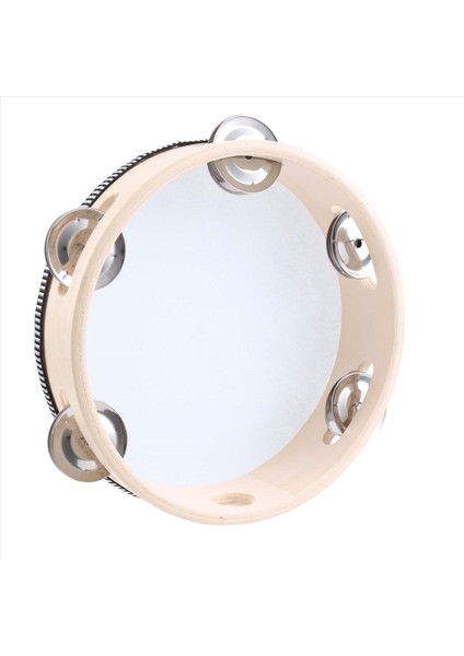 Ktv Partisi Için 7 Inç Müzikal Tef Tamborine Davul Yuvarlak Perküsyon Si (Yurt Dışından)