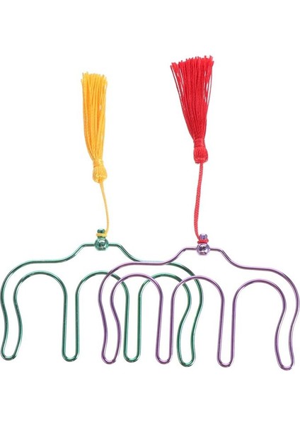 2pcs Notalar Püsküllü Klips Gitar Tutucu Metal Yer Imleri Piyano Sayfası Müzik Sayfası Tutucu M-Şekil Müzik Kitabı Klibi (Yurt Dışından)