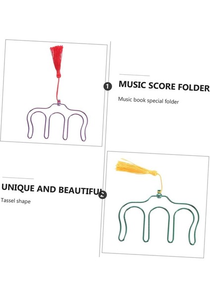2pcs Notalar Püsküllü Klips Gitar Tutucu Metal Yer Imleri Piyano Sayfası Müzik Sayfası Tutucu M-Şekil Müzik Kitabı Klibi (Yurt Dışından) indirimleri