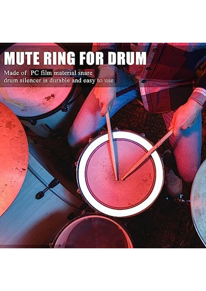 Drum Stop Sound Bobini, Sessiz Davul Pad, Drum Damperner Halkası Perküsyon Enstrüman Aksesuarları Davul Araçları (Yurt Dışından) indirimleri