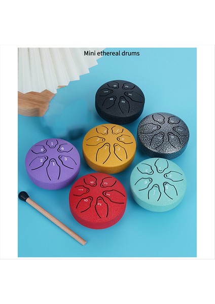 3 Inç 6 Ton Açık Çelik Dil Davul Yağmur Davul Enstrümanı Mini El Davul Eterik Baget Mor (Yurt Dışından) fiyatları