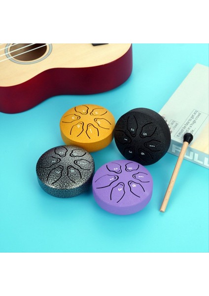 3 Inç 6 Ton Açık Çelik Dil Davul Yağmur Davul Enstrümanı Mini El Davul Eterik Baget Mor (Yurt Dışından) modelleri