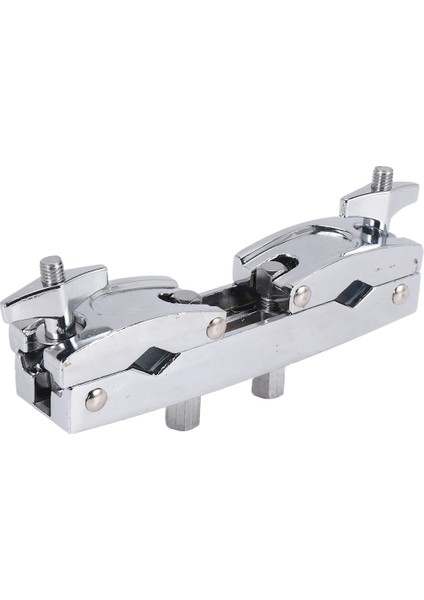 Davul Kelepçesi 2 Delik Gümüş Çoklu Kelepçe Zil Standı Montaj Tutucu Ziller Müzik Parçaları Cowbell Aksesuar (Yurt Dışından)