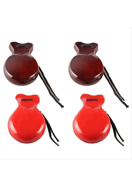 Flamenko Dance Orff Perküsyon Enstrümanı Rap Parke Ispanyol Kastanları Kırmızı ve Kahverengi (Yurt Dışından)