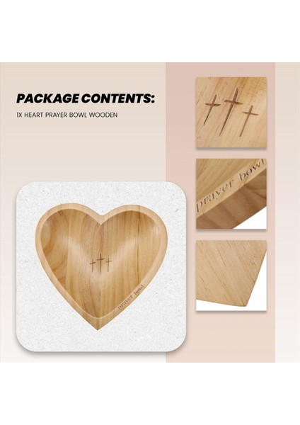 Dua Kasesi, Kalp Dua Kasesi Ahşap, Kadınlar Için Hıristiyan Ler, Ahşap Dua Hamur Kasesi, Kalp Şekleli Dekor Kasesi (Yurt Dışından) indirimleri