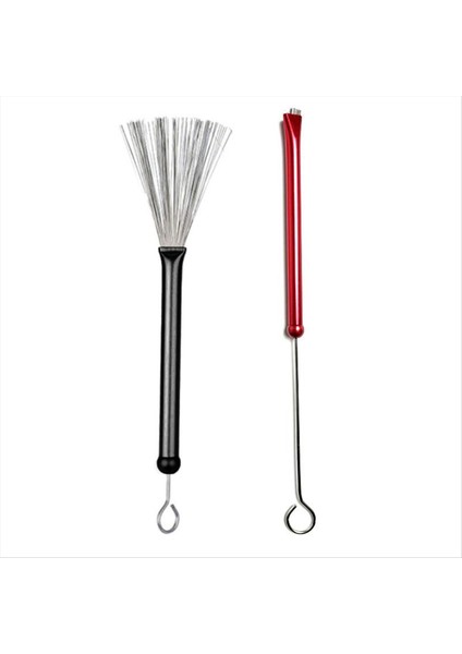 2 Paket Perküsyon Fırçaları, Profesyonel Tel Fırçalar, Caz Davul Fırçaları, Perküsyon Davul Fırçaları (Yurt Dışından)