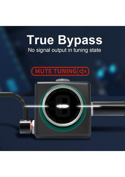 Swiff C20 Kromatik Gitar Bas Ayarlama Için Yenilikçi Mini Pedal Tuneri LED Ekran Ayarlanabilir A4 Aralık Değeri 430-449Hz (Yurt Dışından) indirimleri